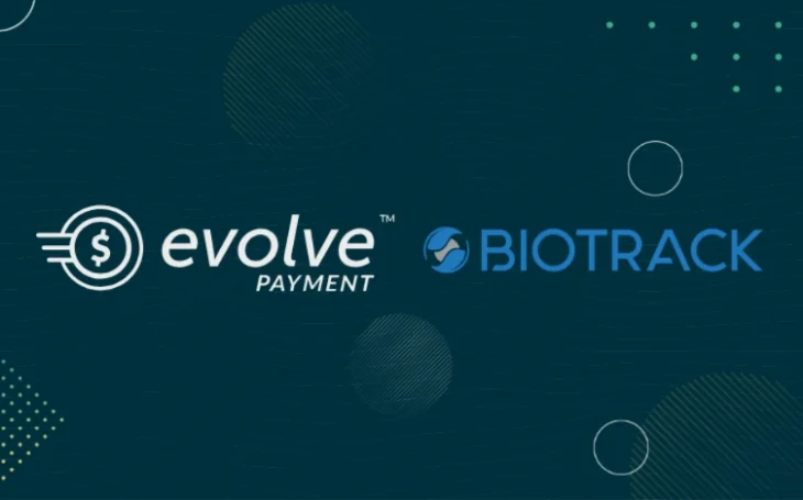 Evolve Payment and BioTrack logos side by side