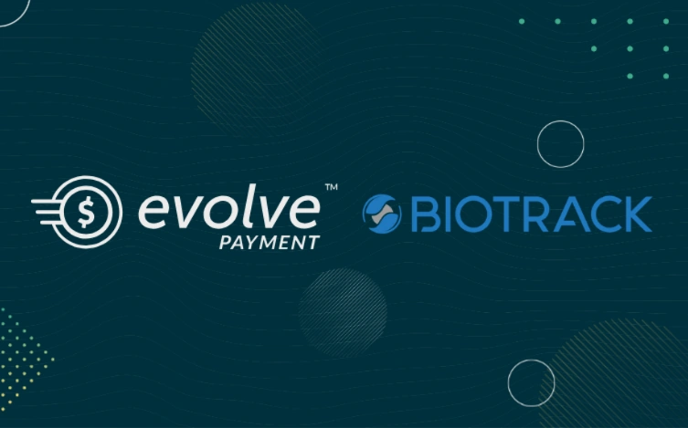Evolve Payment and BioTrack logos side by side
