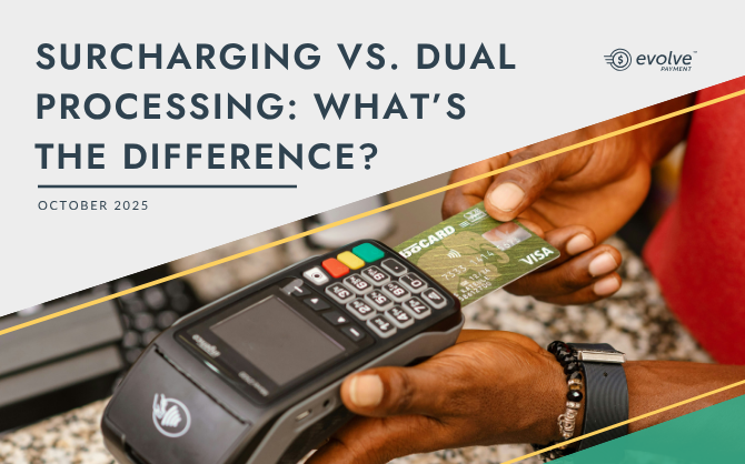 Man swiping credit card